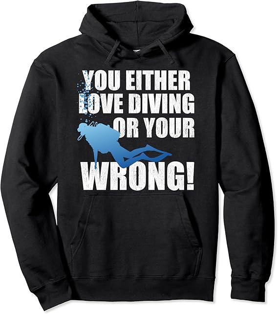 Scuba Diving Funny Diver Gift Pullover Hoodie Amazon.de Fashion